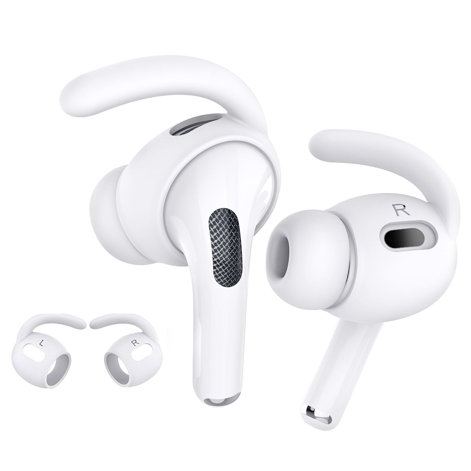 AHASTYLE PT189 1 Pair S Size Earphone Earhook Tips for Apple AirPods Pro 2 Soft Silicone Anti-slip Anti-lost Earbuds Cover Eartips AHASTYLE PT189 1 Pair S Size Earphone Earhook Tips for Apple AirPods Pro 2 Soft Silicone Anti-slip Anti-lost Earbuds Cover Eartips
